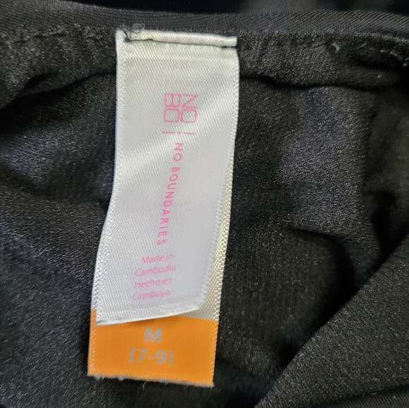 NOBO No Boundaries Black Belted One Piece Swimsuit Size Junior's Medium - Picture 8 of 8